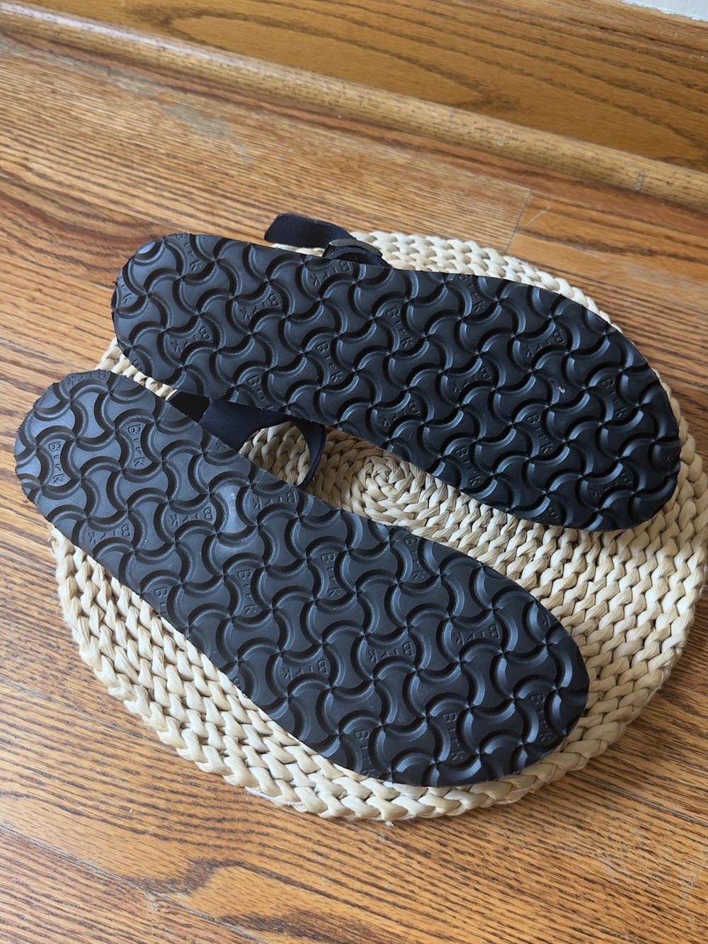 Papillio Navy Ankle-Strap Platform Sandals 8 - Picture 7 of 9